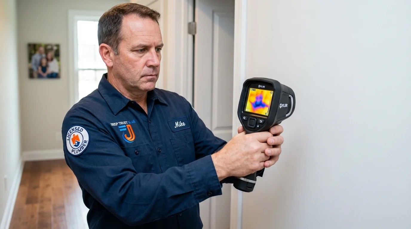 Thermal imaging leak detection by Johns Plumbing LLC in Ragland